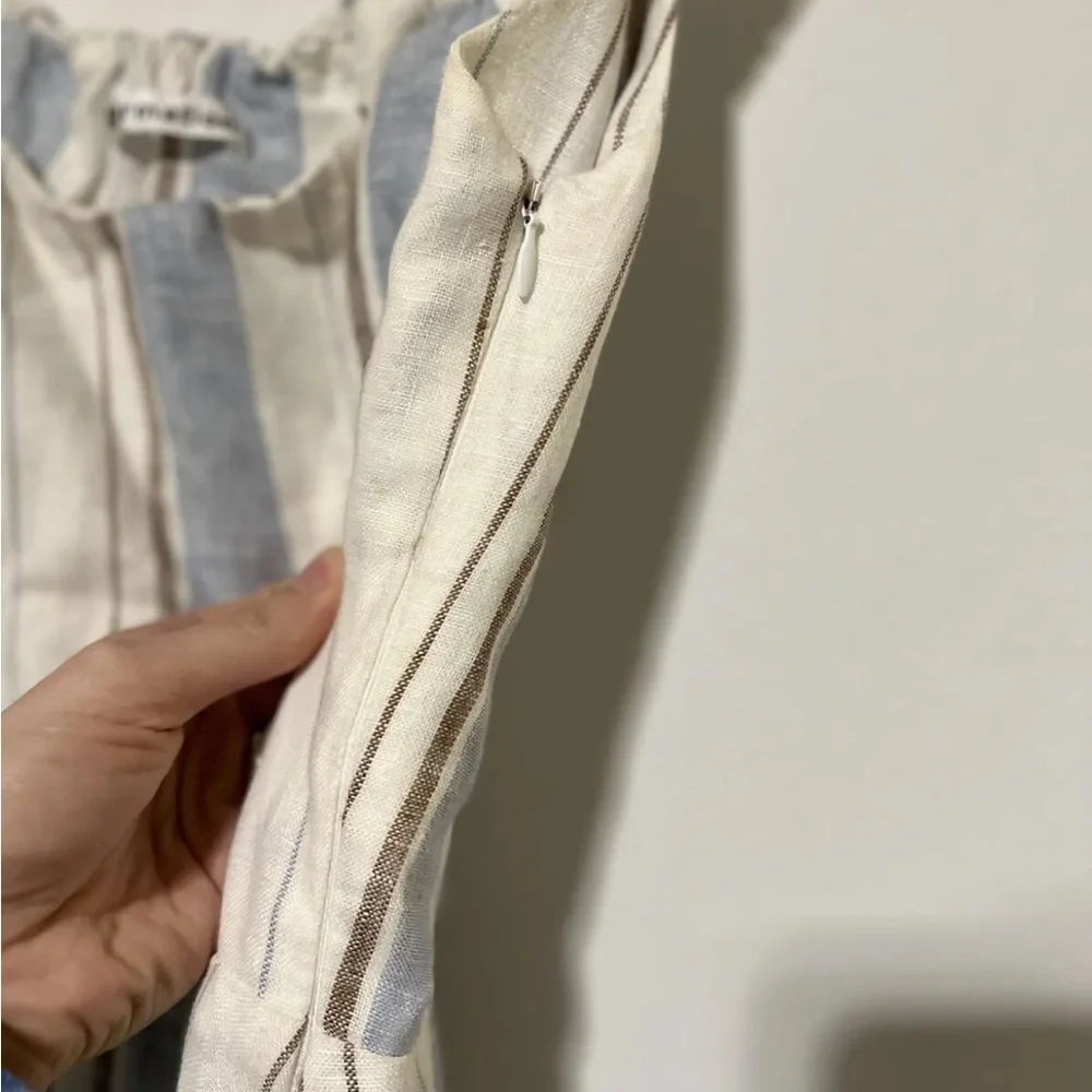 Reformation Kate Dress in Napoli Stripe I 4 linen - Picture 6 of 11